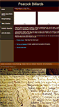 Mobile Screenshot of peacockbilliards.com